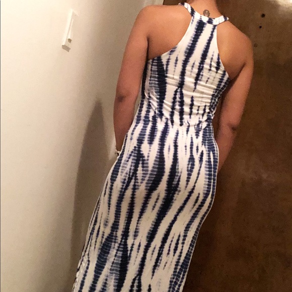 Dresses & Skirts - White/blue maxi dress